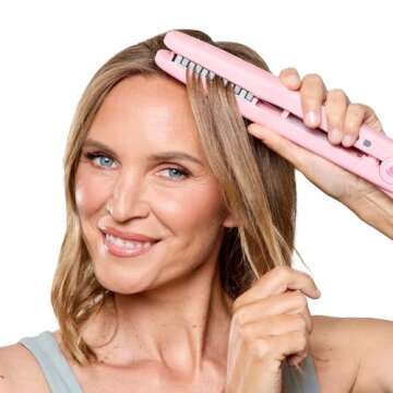 Voloom Petite 1” Inch Professional Volumizing Ceramic Hair Iron | for Medium Length or Fine Texture Hair Volume | Adjustable Temp | Auto Shut-Off