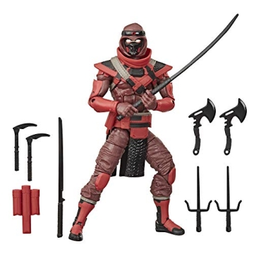 Hasbro G.I. Joe Classified Series Red Ninja Action Figure 08 Collectible Premium Toy with Multiple A...
