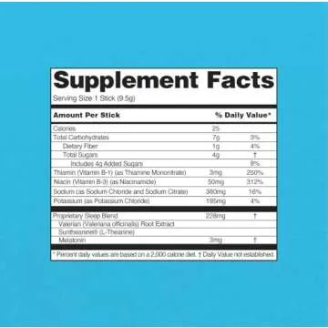 Liquid I.V.® Hydration Multiplier® +Sleep - Blueberry Lavender - Electrolyte Powder Drink Mix Packets | Convenient Single-Serving Sticks | Non-GMO | 10 Servings (Pack of 1)