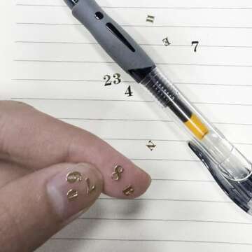 MECCANIXITY 4 Sheets Letter Resin Stickers 3D Small A to Z Gold Mini Alphabet Sticker Metallic Glitter Alloy Lowercase for Resin Nail Scrapbooking 4.5mm