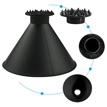 Magical Ice Scrapers for Car Windshield - 2 Pack Cone Magic Car Ice Scraper with Funnel, Round Snow Scraper