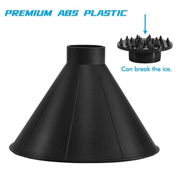 Magical Ice Scrapers for Car Windshield - 2 Pack Cone Magic Car Ice Scraper with Funnel, Round Snow Scraper