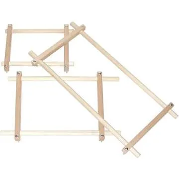 Premium Frank A. Edmunds Split Rail Scroll Frame Set - 1 Pc. - Quality Wood, Ideal for Stitchery & Needlecraft Projects - Versatile and Perfect for Any Event