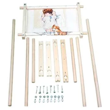 Premium Frank A. Edmunds Split Rail Scroll Frame Set - 1 Pc. - Quality Wood, Ideal for Stitchery & Needlecraft Projects - Versatile and Perfect for Any Event