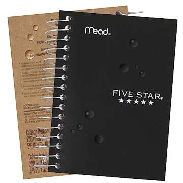 Five Star Fat Lil' Spiral Notebooks - Vibrant 6 Pack