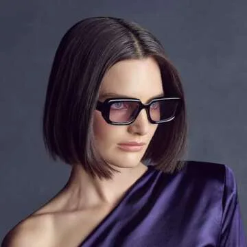 Mad Shade Sunglasses for Men & Women, Modern Classic Square Retro Fashion Shade with UV400 Protection, Oversized Bold Black