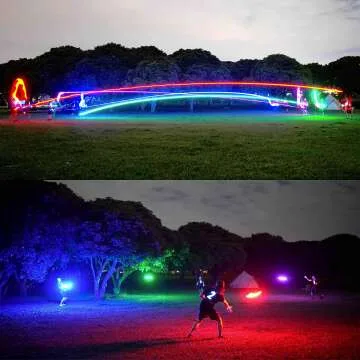 TOSY LED Frisbee - Bright, Smart & Rechargeable Flying Disc