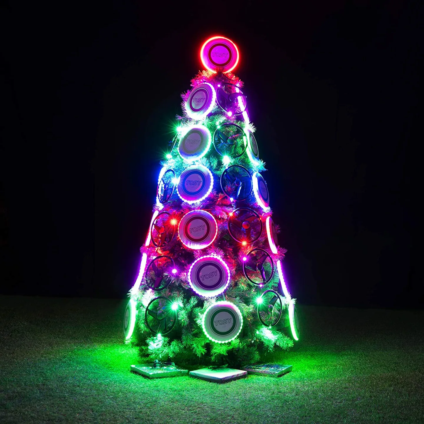 TOSY LED Frisbee - Bright, Smart & Rechargeable Flying Disc