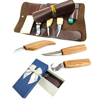 Wood Carving Tools Wood Carving Hook Knife Father's Day Gift Carving kit Set for Spoon Carving 3 Kni...