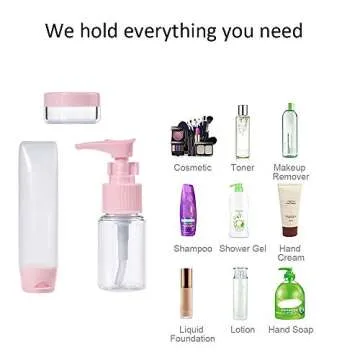 TSA Approved Travel Bottles Set - Leak Proof & Refillable