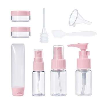 TSA Approved Travel Bottles Set - Leak Proof & Refillable