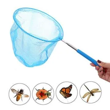 Colorful Telescopic Butterfly Nets for Kids' Outdoor Fun