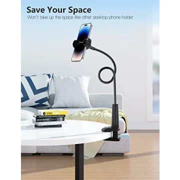 Tryone Gooseneck Phone Holder Stand for Bed and Desk