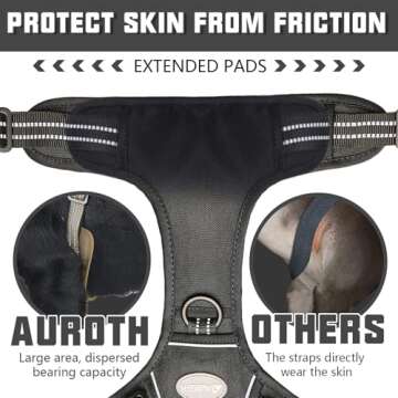 Auroth Tactical Dog Harness - No Pull & Adjustable