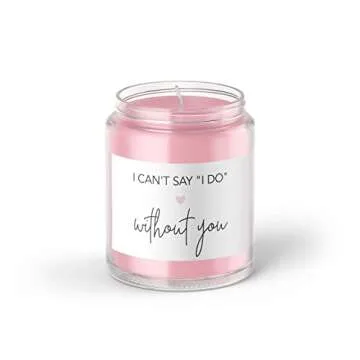 Bridesmaid Mini Champagne Labels ● SET of 10 ● Bridesmaid Proposal, I can't say I Do without you Will You Be My Maid of Honor Ask Bridal Party Groomsman Wine Stickers Bride Tribe Label M200-IDO-10