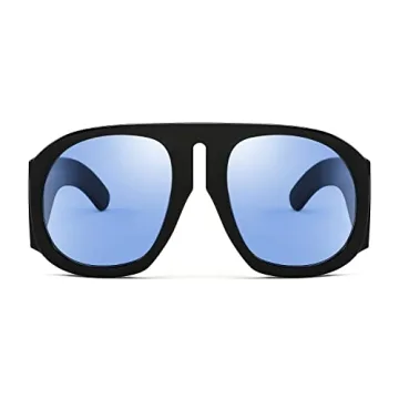 FEISEDY Retro Aviator Sunglasses for Women & Men - Vintage 70s 80s Oversized Shield Shades