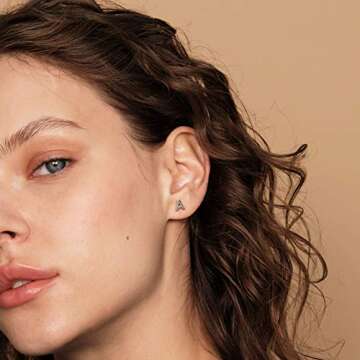 PAVOI 14K Gold Plated Alphabet Initial Earrings | Gift Idea