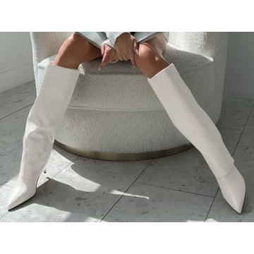 Coutgo Knee High Boots for Women - Stylish Winter Footwear  