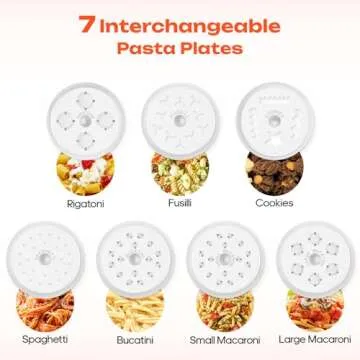 Gourmet Pasta Press Attachment for Kitchenaid Stand Mixers - 7 Shapes