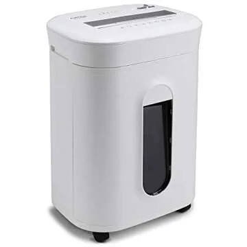 Aurora AU1060MA Professional Grade 10-Sheet High Security Micro-Cut Paper and Credit Card Shredder/ 60 Minutes/Security Level P-5, White, AU1060MA 10-Sheet High Security Microcut