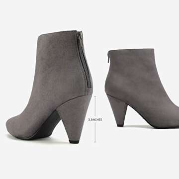 DREAM PAIRS Women’s Pointed Toe High Heel Ankle Boots