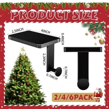 Weighted Christmas Stocking Holders - Set of 4