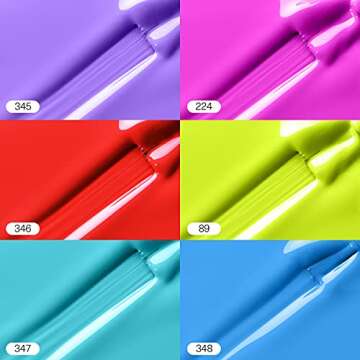 Vibrant MEFA Gel Nail Polish Set for Stunning Nails