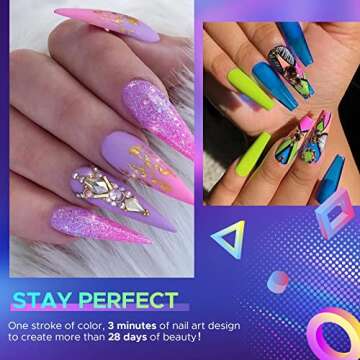 Vibrant MEFA Gel Nail Polish Set for Stunning Nails