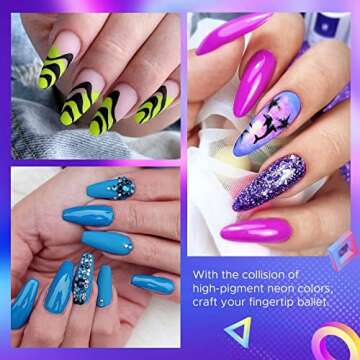 Vibrant MEFA Gel Nail Polish Set for Stunning Nails