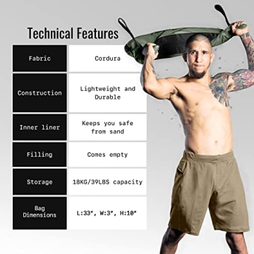 Elite Sports Bulgarian Canvas Bag for Crossfit and Fitness