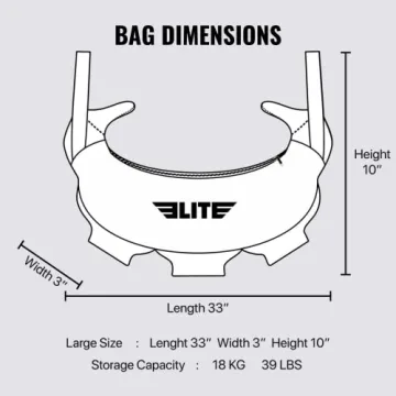 Elite Sports Bulgarian Canvas Bag for Crossfit and Fitness
