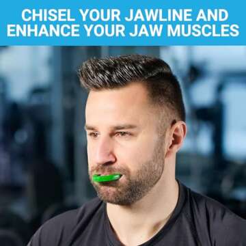 Jawline Exerciser by Tilcare - Jaw Exerciser for Men & Women that helps to workout your Jaw, Neck an...