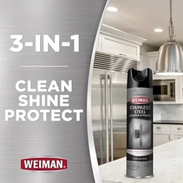 Weiman Stainless Steel Cleaner & Polish Bundle for Perfect Shine