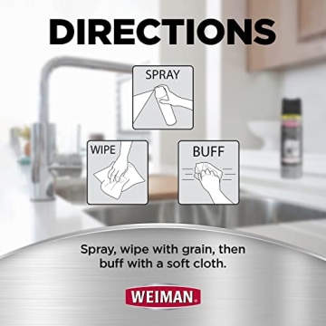 Weiman Stainless Steel Cleaner & Polish Bundle for Perfect Shine