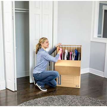 Bankers Box Tall Wardrobe Box 3 Pack, 24-in x 24-in x 40-in (7711001)