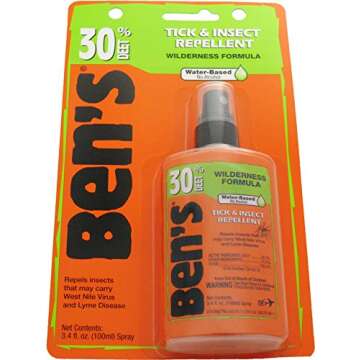 Ben's 30% DEET Mosquito, Tick and Insect Repellent, 3.4 Ounce Pump