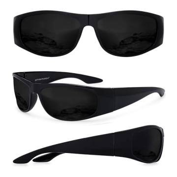 grinderPUNCH Super Dark Lens Black Sunglasses for All