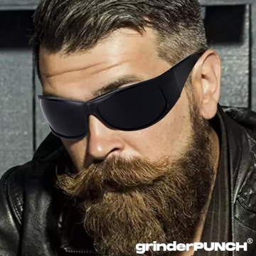 grinderPUNCH Super Dark Lens Black Sunglasses for All