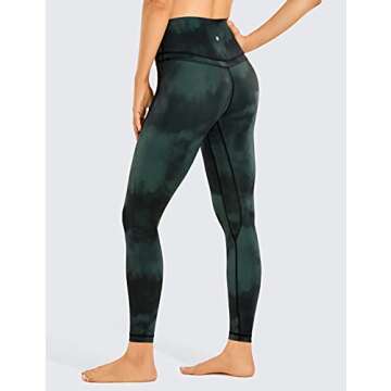 CRZ YOGA Womens Naked Feeling Workout 7/8 Yoga Leggings - 25 Inches High Waist Tight Pants Emerald G...
