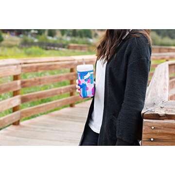 JarJackets Neoprene Mason Jar Protector Sleeve - Fits 24oz (1.5 pint) Jars (4, Multicolor)