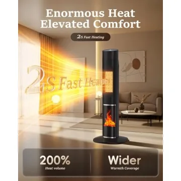 MEPTY 1500W Space Heater with Remote & Safety Features
