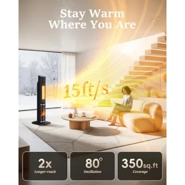 Efficient MEPTY 1500W Space Heater with Remote & Safety Features