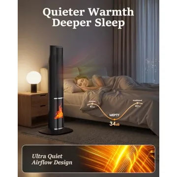 Efficient MEPTY 1500W Space Heater with Remote & Safety Features