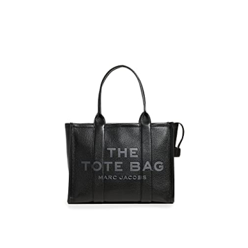 Marc Jacobs Women's The Leather Large Tote Bag, Black, One Size