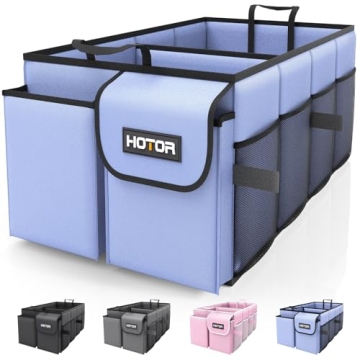 HOTOR Trunk Organizer for Car - Sturdy and Foldable Organization