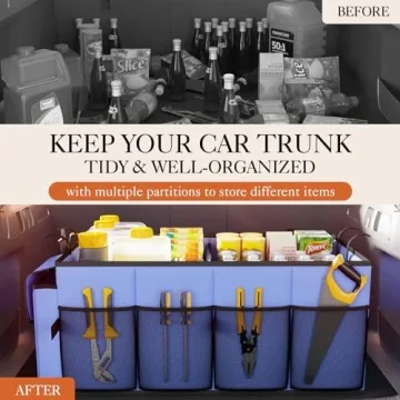 HOTOR Trunk Organizer - Foldable Car Storage Solution