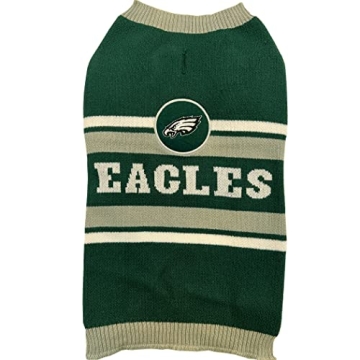 NFL Philadelphia Eagles Dog Sweater, Medium Size - Cozy Knit Pet Sweater with Team Logo