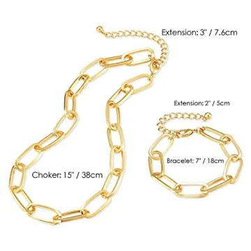 LANE WOODS Gold Chain Jewelry Set for Women - Stylish & Elegant
