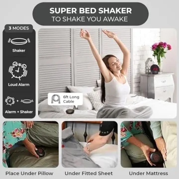 Sonic Bomb Extra Loud Alarm Clock with Bed Shaker