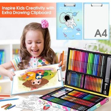 POPYOLA Art Set – 180 Piece Creative Drawing Kit